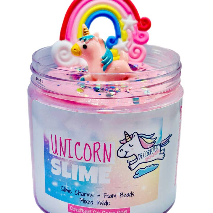 Unicorn Butter Slime by Decorated Dough