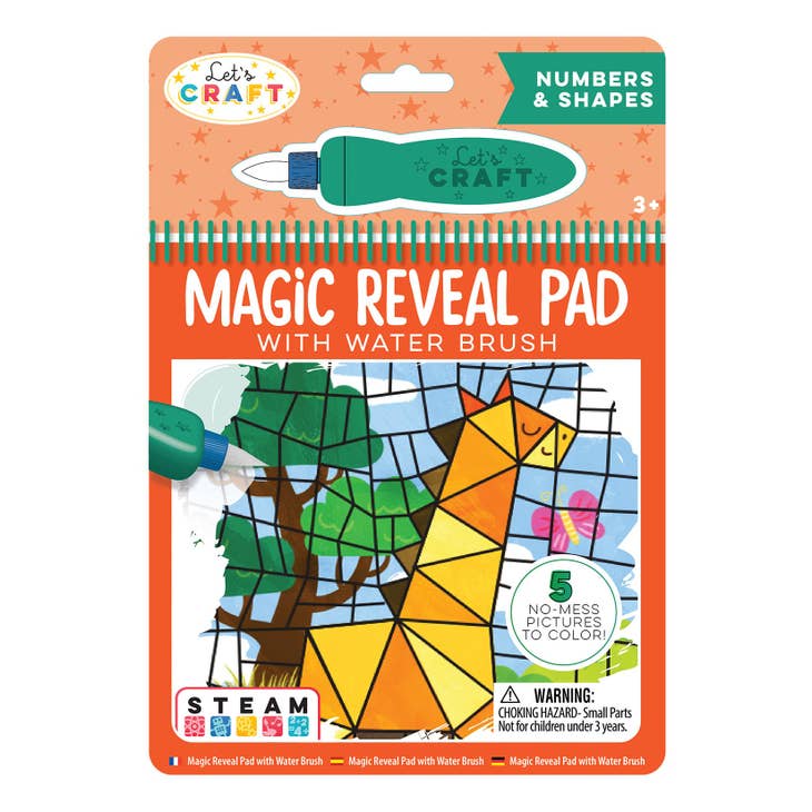 Magic Reveal Pad Numbers & Shapes by Bright Stripes