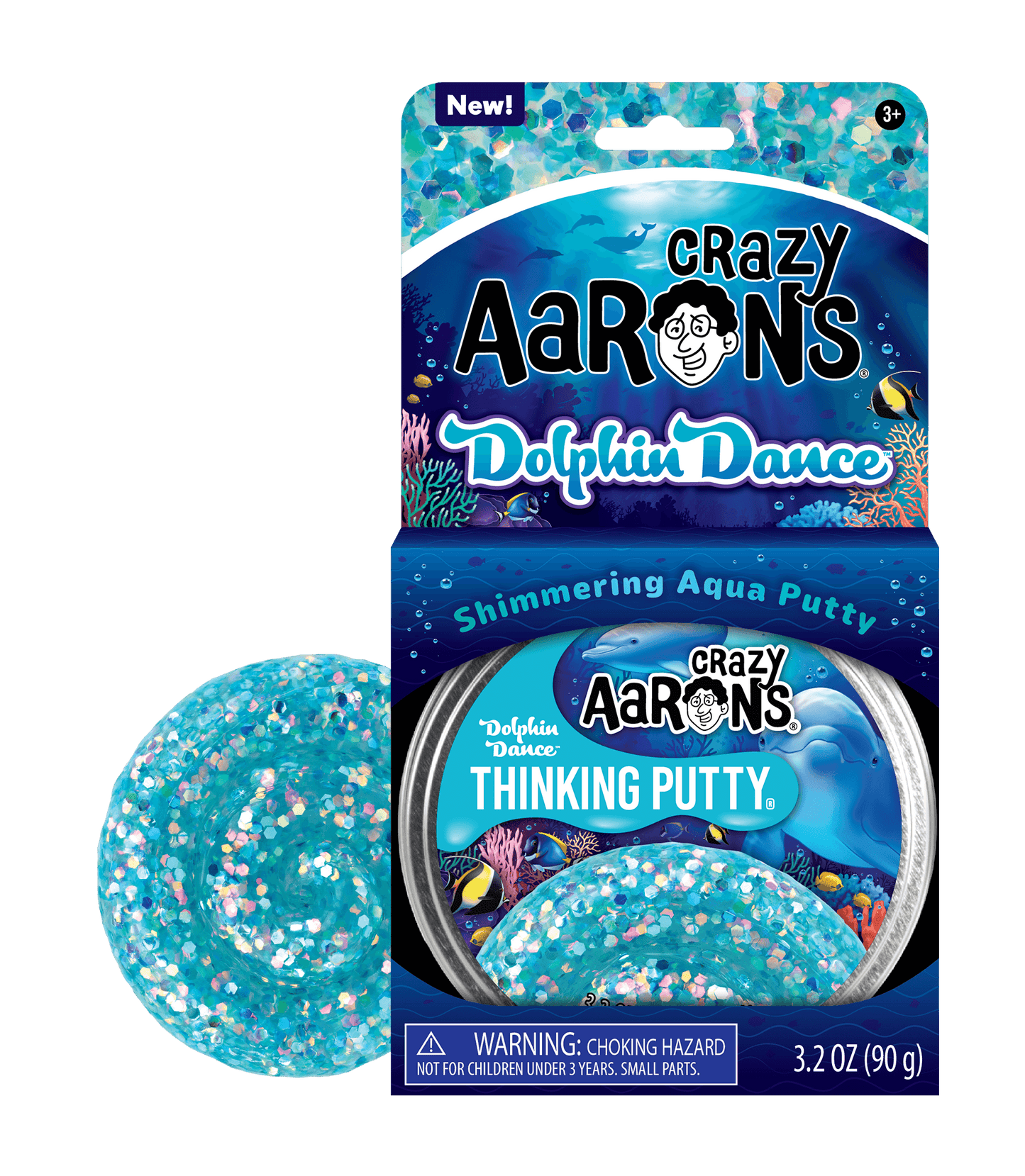 Dolphin Dance 4” Thinking Putty by Crazy Aaron’s #DN020
