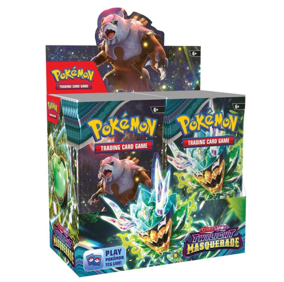 Pokmon Scarlet & Violet Twilight Masquerade Booster Pack Assortment 1 Little Wonder World Pokmon Scarlet & Violet Twilight Masquerade Booster Pack Assortment 1 Little Wonder World