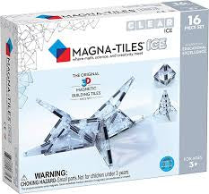 Clear Ice 16 Piece Set by Magna-Tiles #18716