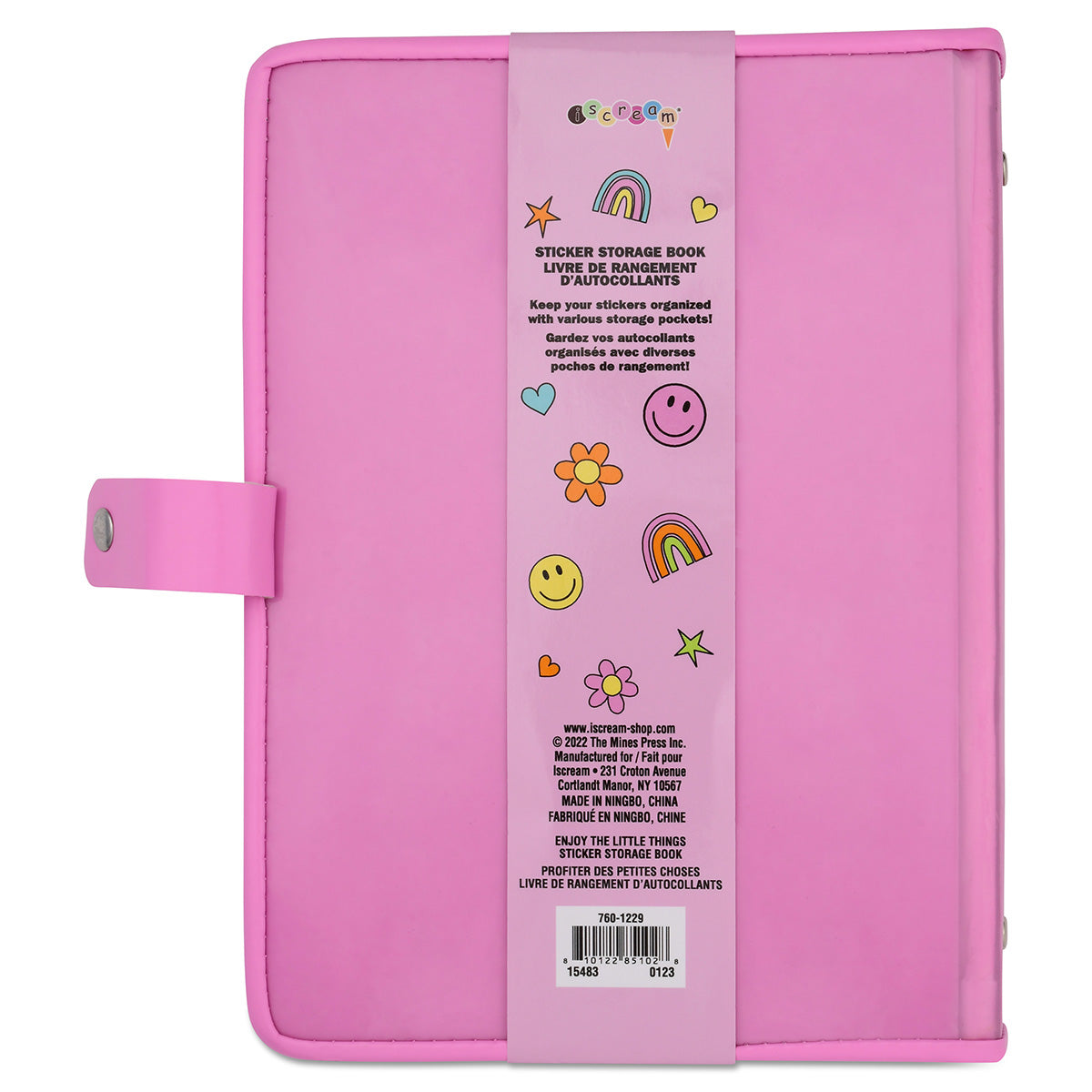 “Enjoy The Little Things” Sticker Storage Book by Iscream #760-1229