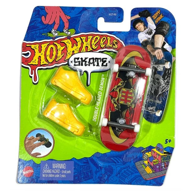 Hot Wheels Skate Tony Hawk Fingerboard & Skate Shoes - Double-Headed Demon by Mattel #HNG27