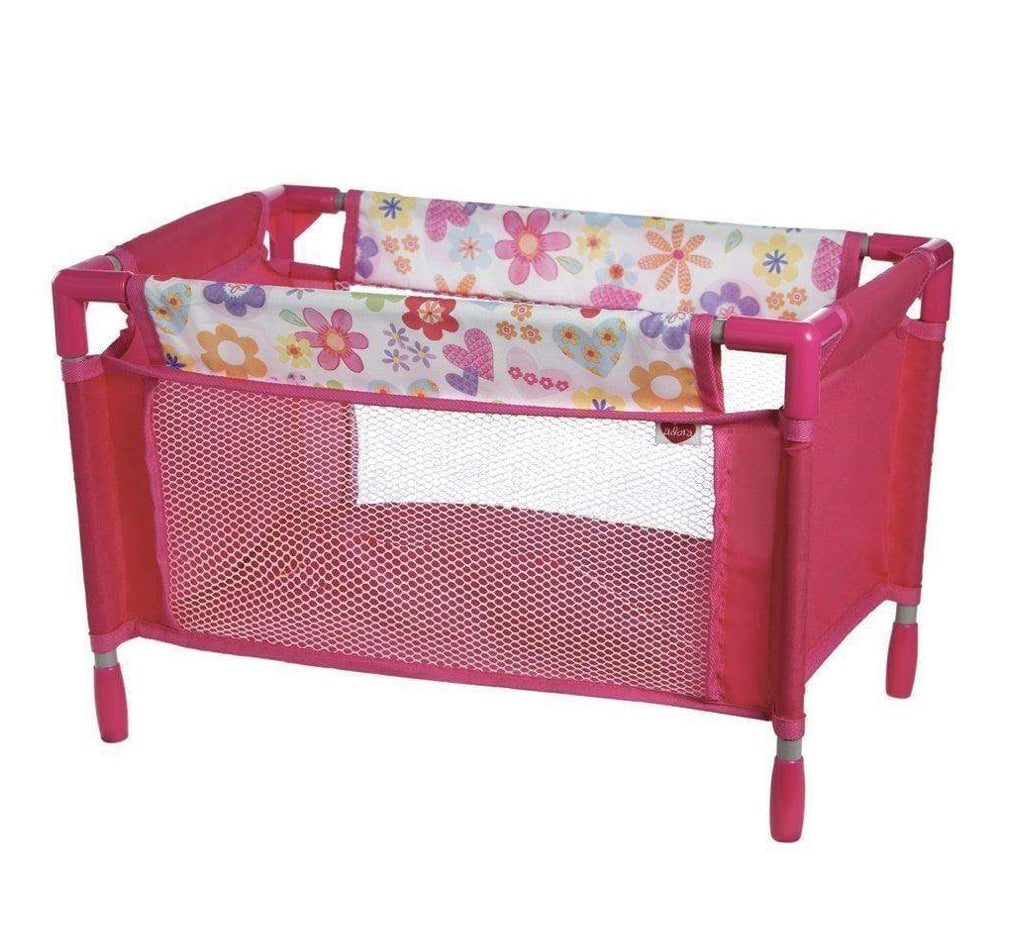 PlayDate Playpen Bed: Pink Flower Power by Adora #218603