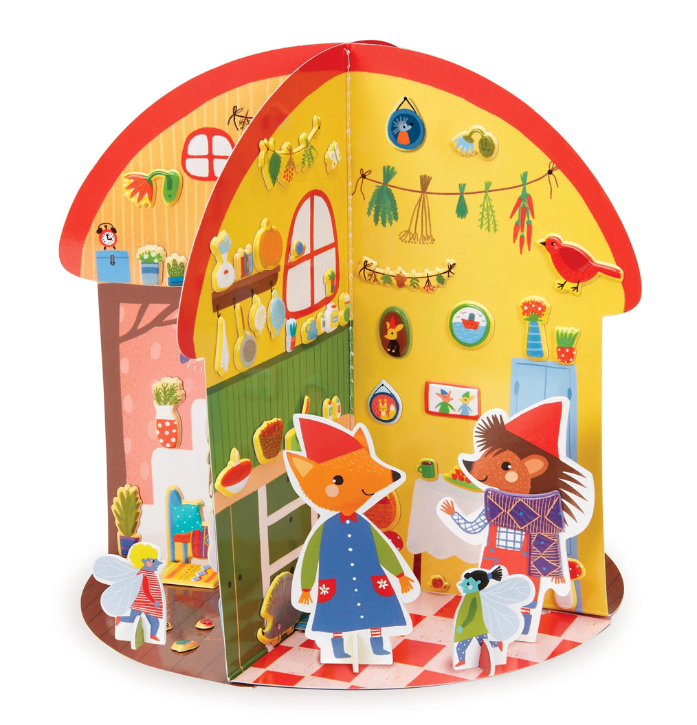 Puffy Sticker 3D Playhouse - Mushroom Cottage by Bright Stripes #PSP-01