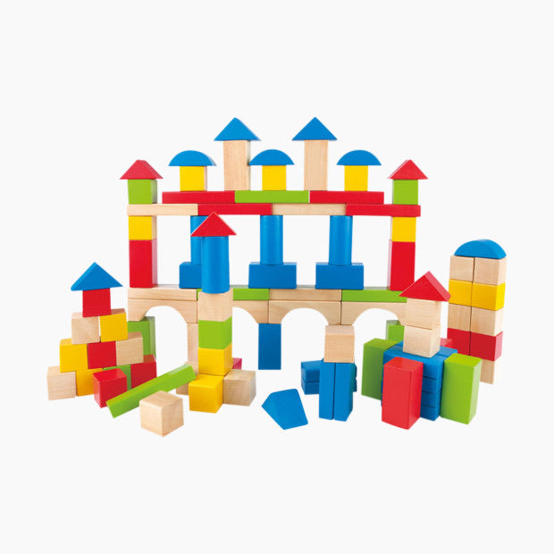 Build Up & Away Blocks 100 Pieces by Hape #E0427