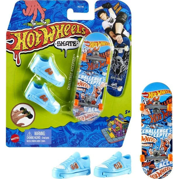 Hot Wheels Skate Tony Hawk Fingerbaord and Skate Shoes - Challenge Accepted by Mattel #HGT48