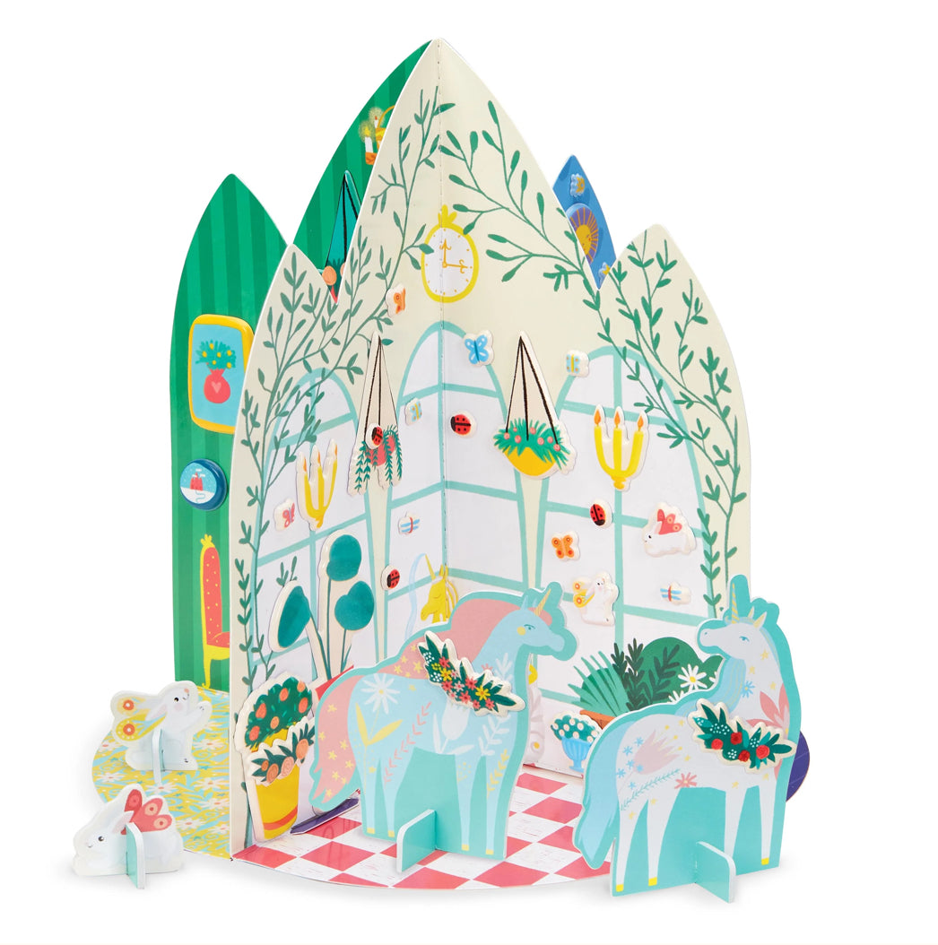 Puffy Sticker 3D Playhouse - Unicorn Palace by Bright Stripes #PSP-02