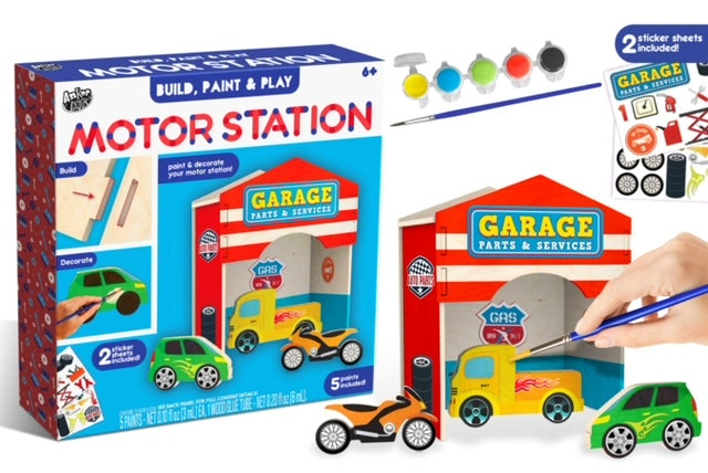 Build, Paint and Play Motor Station Kit by Anker Play #550026/DOM
