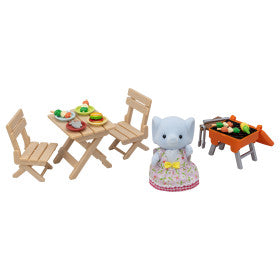 BBQ Picnic Set- Elephant Girl by Calico Critters #CC1980