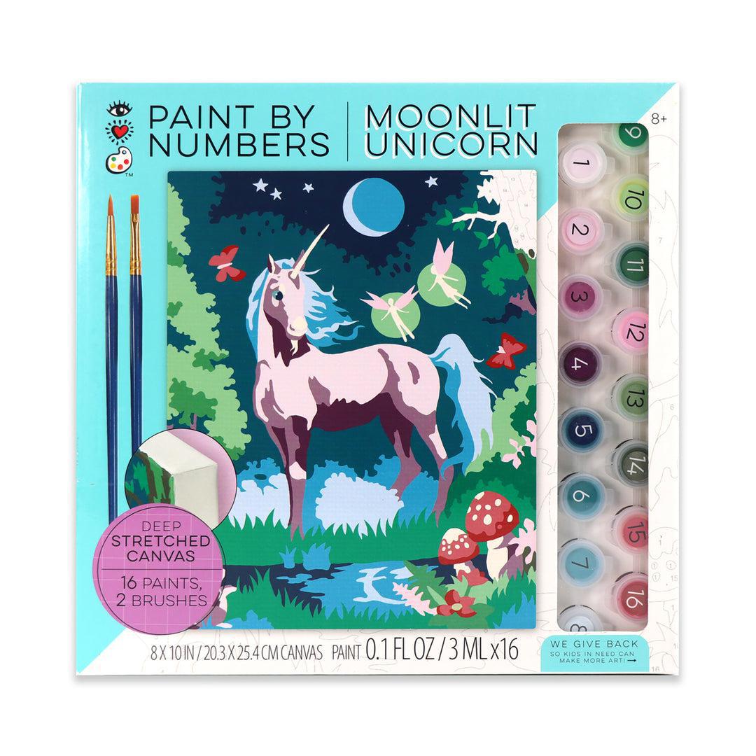 Paint By Numbers: Moonlit Unicorn by Bright Stripes #9201