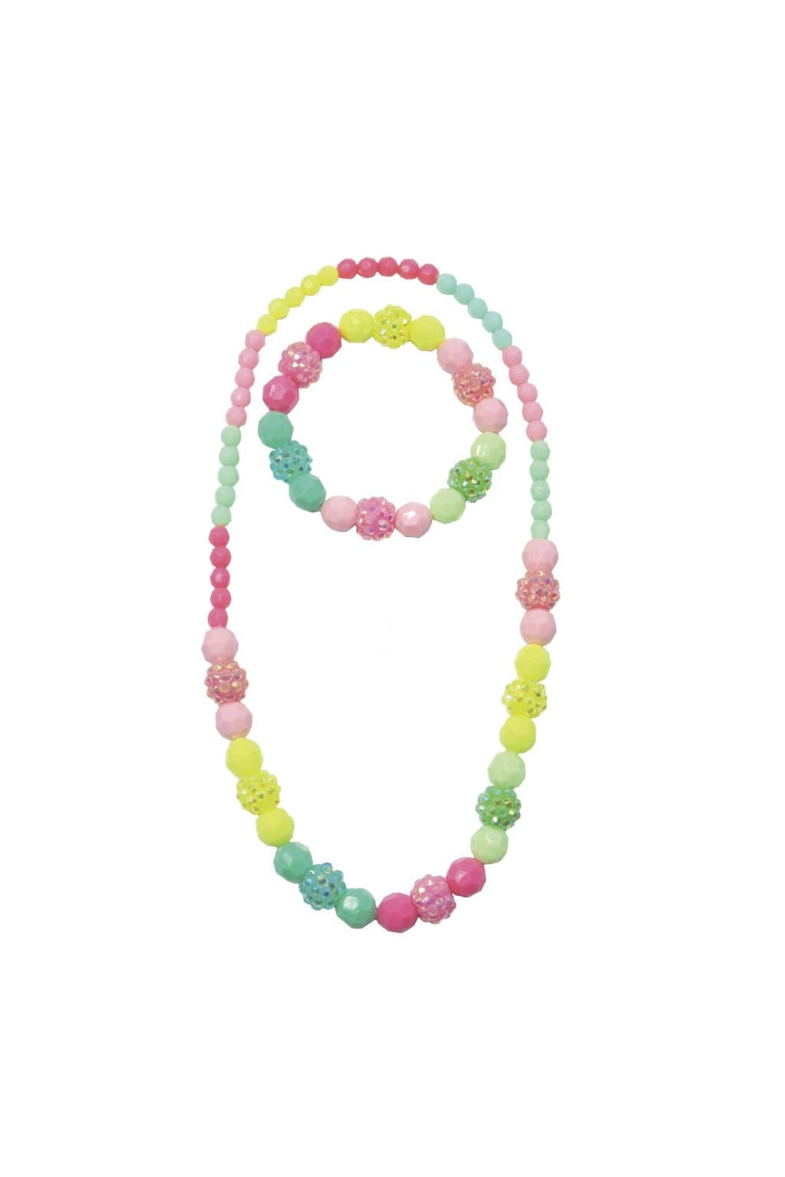 Vividly Vibrant Necklace & Bracelet Set by Great Pretenders #86065