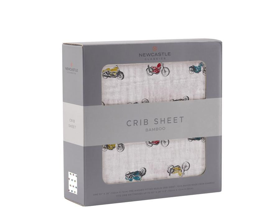 Crib Sheet- Vintage Motorcycles by Newcastle Classics