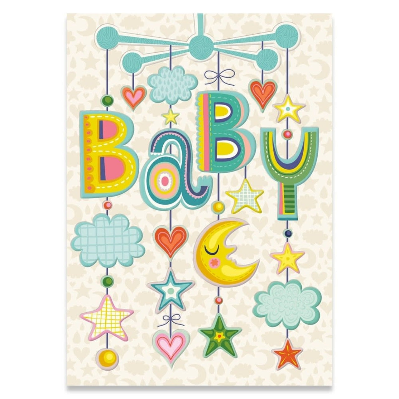 Baby Mobile New Mother Baby Shower Card