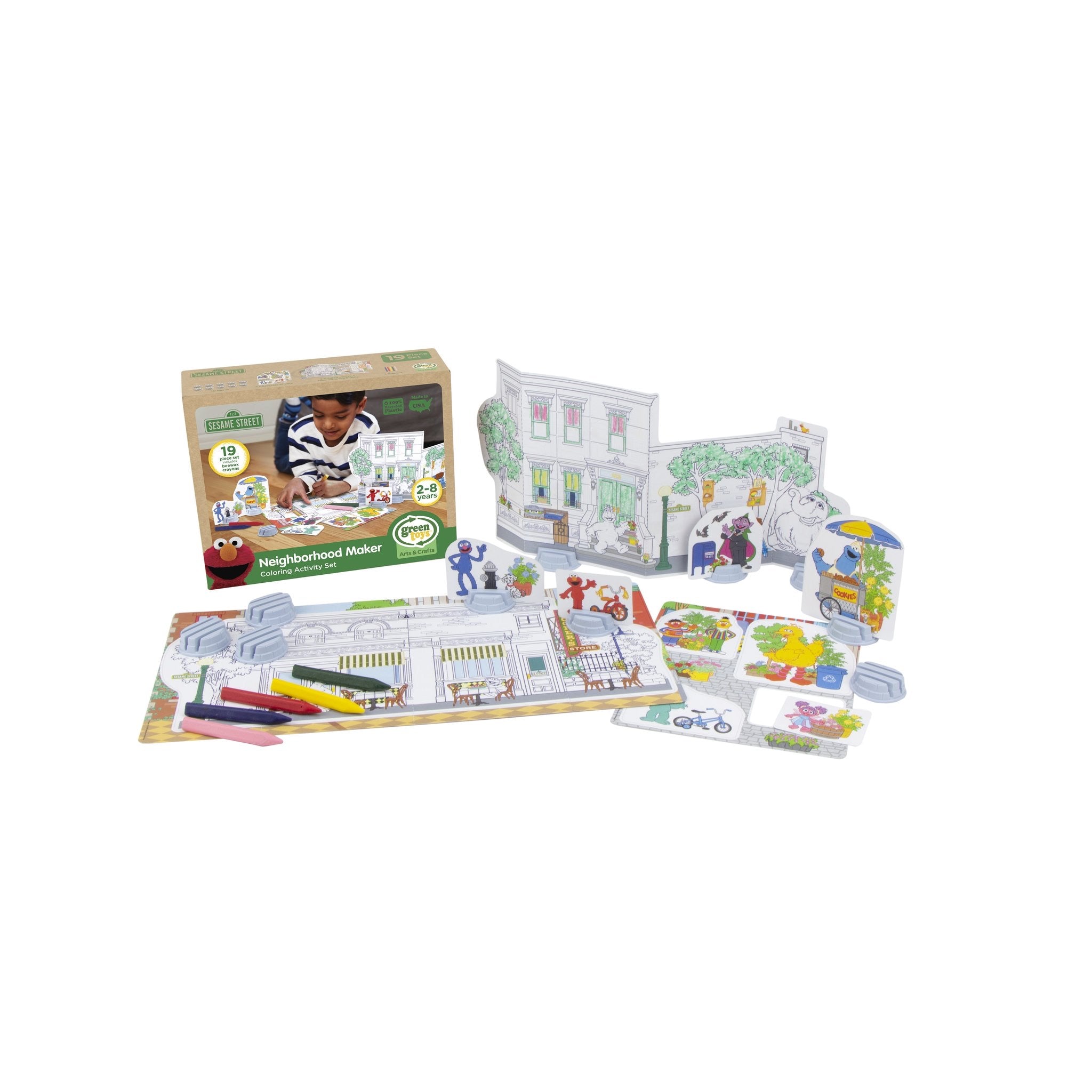 Neighborhood Maker Coloring Activity Set by Green Toys