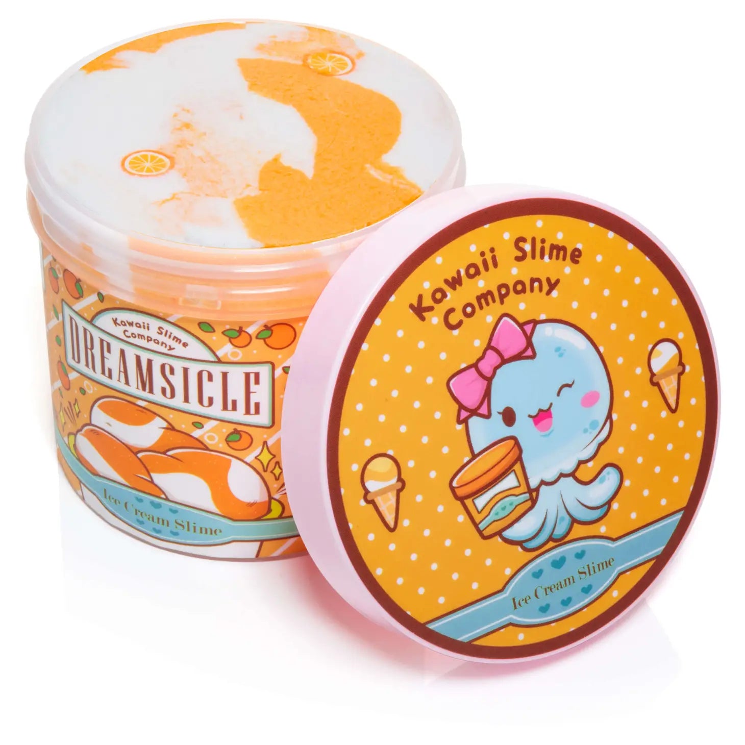 Dreamsicle Ice Cream Slime by Kawaii Slime