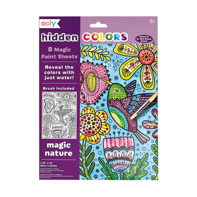 Hidden Colors Magic Paint Sheets: Magic Nature by Ooly #161-091