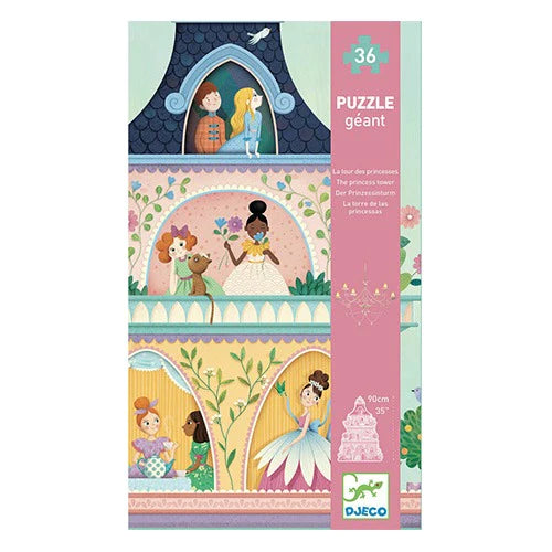 The Princess Tower Giant Floor 36 Piece Puzzle by Djeco #DJ07130