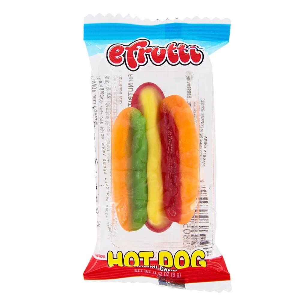 Efrutti Mini Gummi Hotdog Candy
