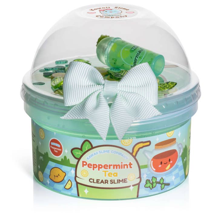 Peppermint Tea Clear Slime by Kawaii Slime