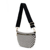 The Fiona | Checkered Woven Bum Bag (10 Colors): Green
