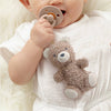 *NEW OPTIONS* Bitzy Pal Natural Rubber Pacifier & Plush: Bear
