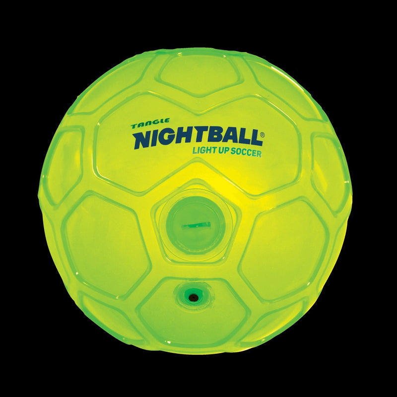 LED Night Ball Green Soccer Ball by Tangle Creations # 12801