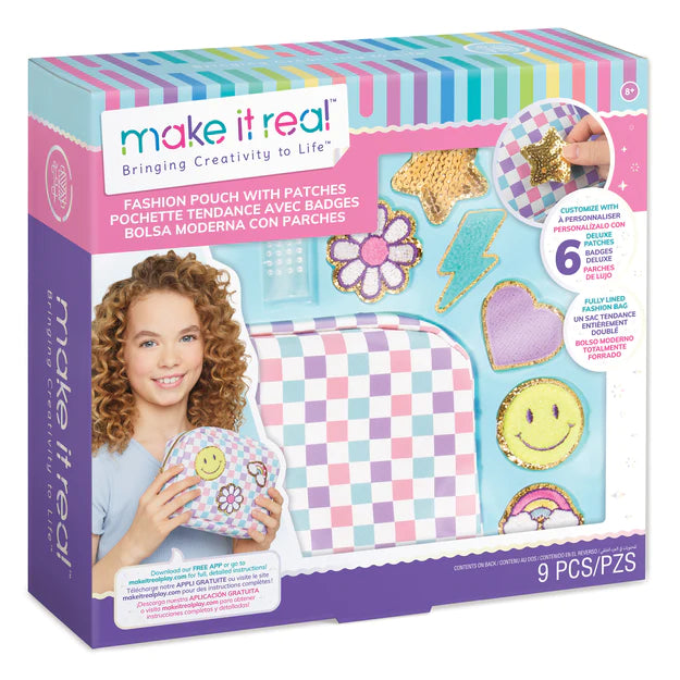 Fashion Pouch with Patches by Make It Real #1460