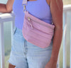 The Blake | Crescent Puffer Sling Bag | 14 Colors : Navy