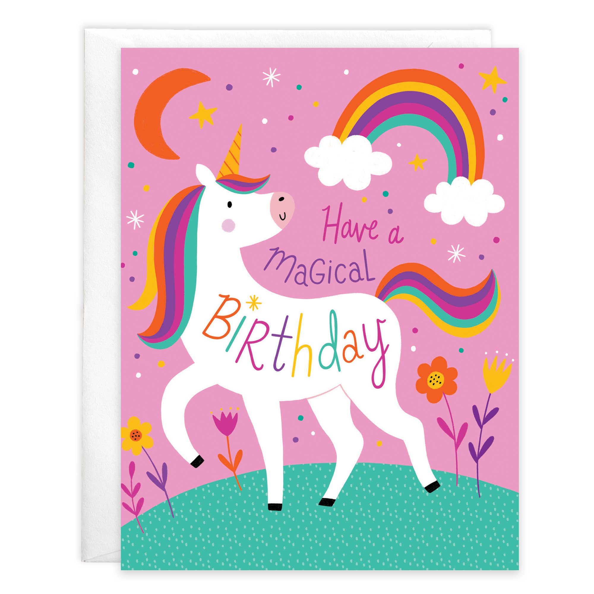Birthday Greeting Card - Kids - Magical Unicorn