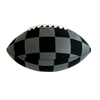 Local Beach Checker Beach & Water Football 9 inch: Black/Grey Checker
