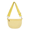 The Fiona | Checkered Woven Bum Bag (10 Colors): Green