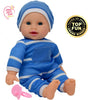 The New York Doll Collection 11" Huggable Doll - Blue Onesie