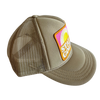 Stay Golden Kids Trucker Hat: Pink/White