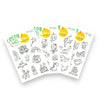 Mythical & Magical Colorable Sticker Pack, 4 Sticker Sheets