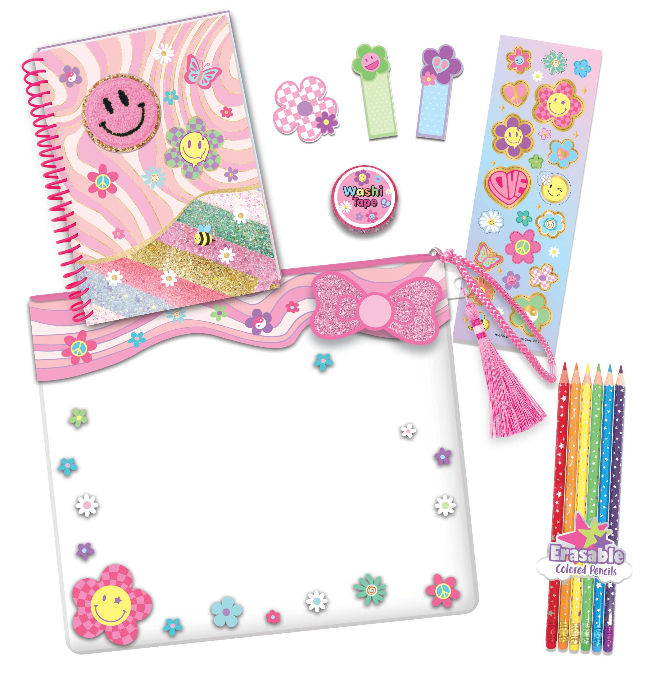 Coloring Journal, Groovy Flower