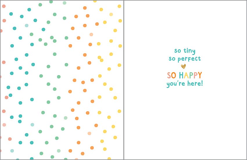 Baby Greeting Card - Sweet Baby Dots