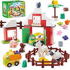 The Farm - 74PC Premium Barn Construct + Playset