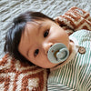 *NEW STYLES* Itzy Soother™ Natural Rubber Paci Sets: Glow - Buttercream + Pistachio 6-18 M