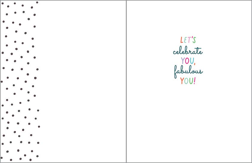 Birthday Greeting Card - Polka Dot Birthday