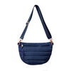 The Blake | Crescent Puffer Sling Bag | 14 Colors : Navy