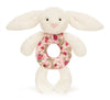 Blossom Cream Bunny 'Berry' Ring Rattle by Jellycat #BRR4MS
