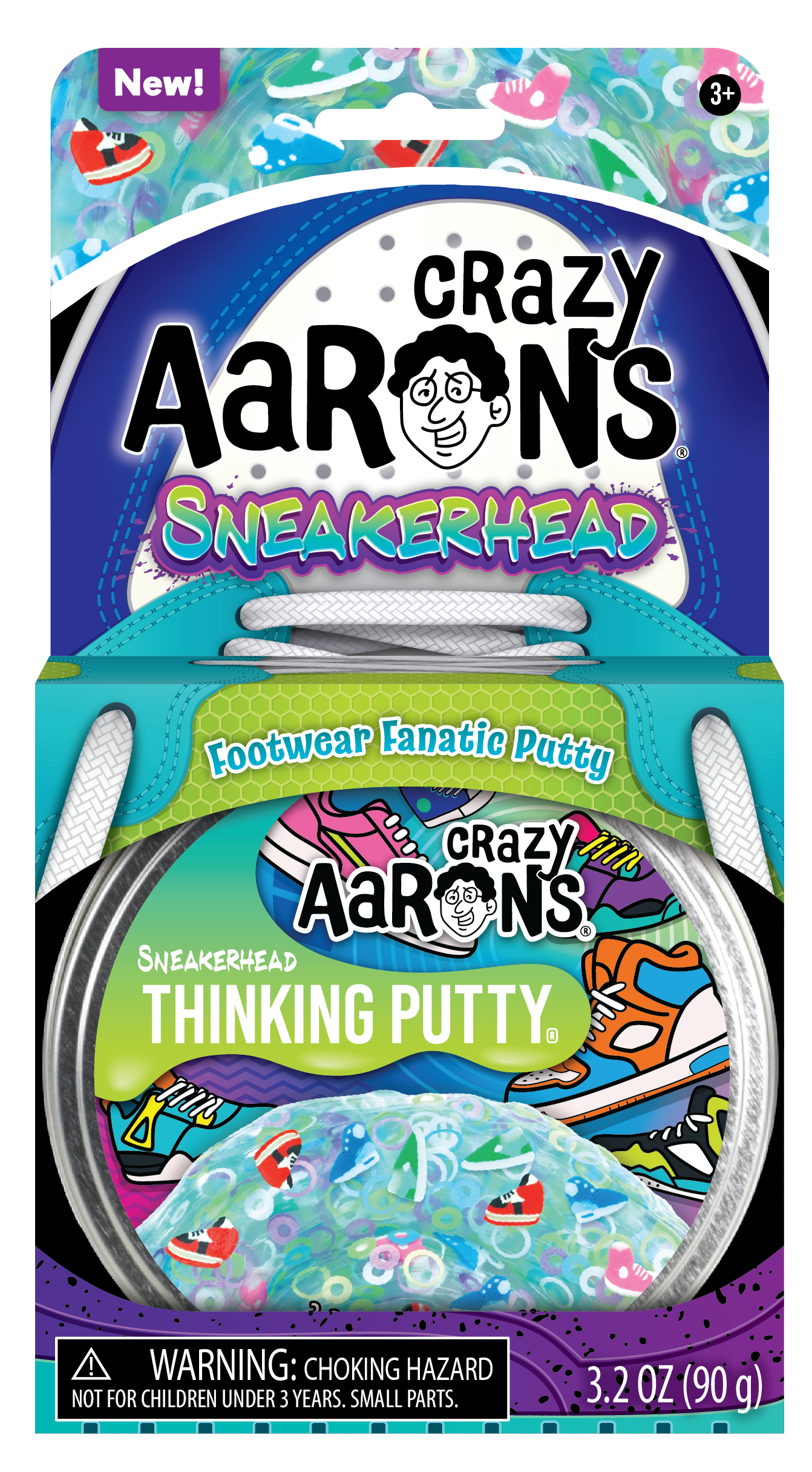 Sneaker Head 4” Thinking Putty by Crazy Aaron’s #NJ020