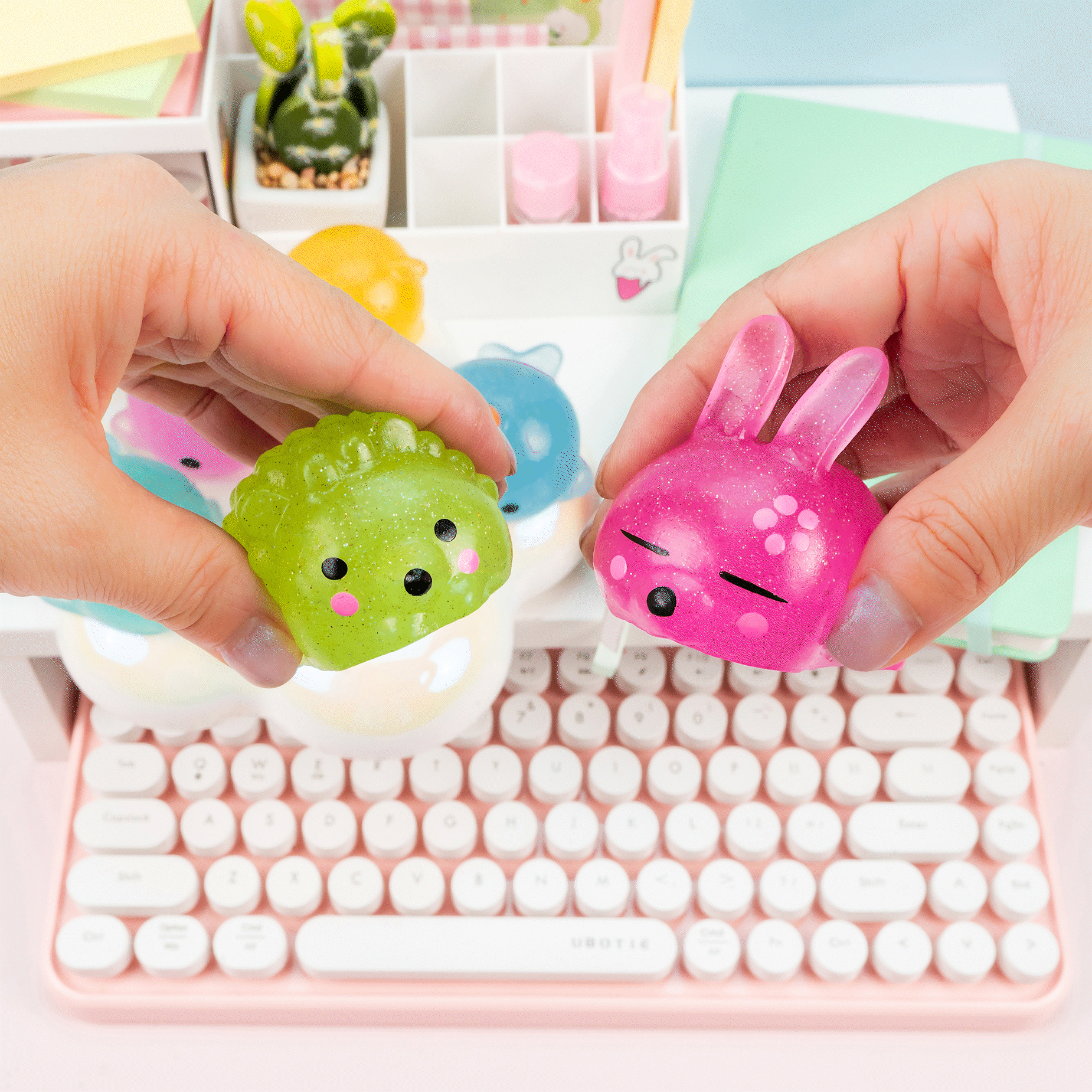 Jumbo Glitter Mochi Sensory Toy by Kawaii Slime
