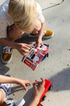 Rescue Racers by Stomp Rocket - 1 Fire Truck & 1 Police Car