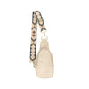 The Atlas | Zippered Sling Bag with Strap: Brown with Boho Strap