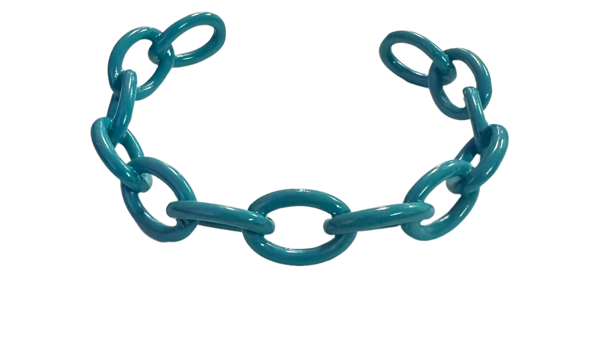 Chain Bracelet- Turquoise by OMG Blings #ABR078TQ