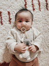*NEW OPTIONS* Bitzy Pal Natural Rubber Pacifier & Plush: Bow