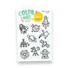 Space & Science Colorable Sticker Pack, 3 Sticker Sheets