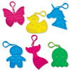 So Much Fun! Mini Fidget Pop Backpack Clip Assortment- 12/Pk: Closeout Price